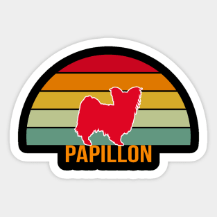 Papillon Vintage Silhouette Sticker